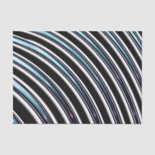 gebogen lijnen sluiten een fractal op tissuepapier