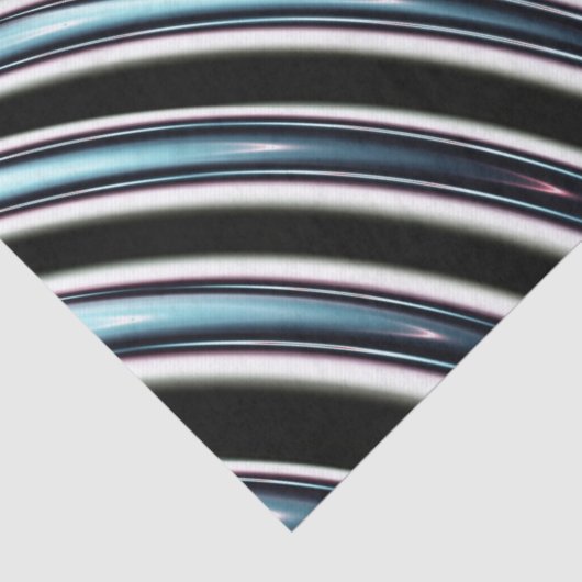 gebogen lijnen sluiten een fractal op tissuepapier (Detail)