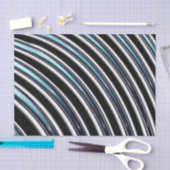 gebogen lijnen sluiten een fractal op tissuepapier (Craft)