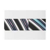 gebogen lijnen sluiten een fractal op uitnodigingen wikkel (Achterkant Voorbeeld)