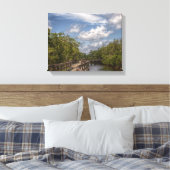 gebogen loopbrug canvas afdruk (Insitu (Slaapkamer))