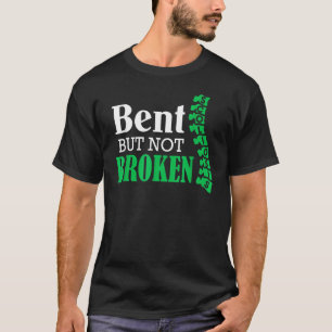 Gebogen maar niet gebroken scoliose Warrior Awaren T-shirt