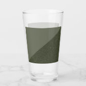 Gebogen mos groen pint glas ontwerp (Achterkant)