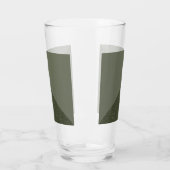 Gebogen mos groen pint glas ontwerp (Links)