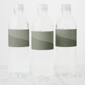 Gebogen mos groen water fles label waterfles etiket (Flessen)