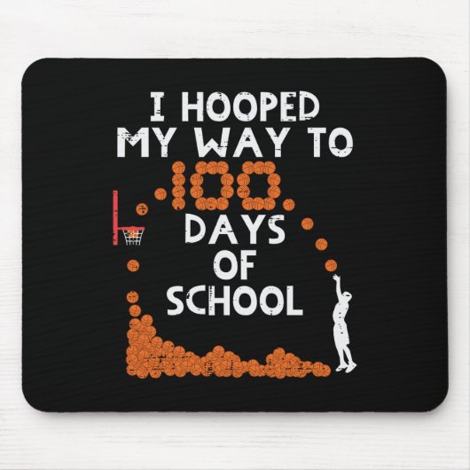 Gebogen op mijn manier 100 dagen school schets 100 muismat (Voorkant)