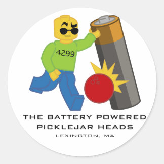 Gebogen over BPPJH-Stickers Ronde Sticker