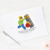 Gebogen over BPPJH-Stickers Ronde Sticker (Envelop)