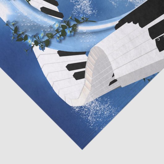 gebogen piano tissuepapier (Detail)