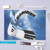 gebogen piano tissuepapier (Craft)