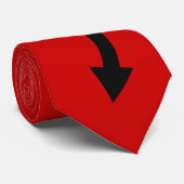 gebogen pijl : duivelstaart stropdas (Opgerold)