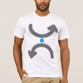 Gebogen pijlen Mannen T-shirt (Voorkant)