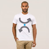 Gebogen pijlen Mannen T-shirt (Voorkant volledig)