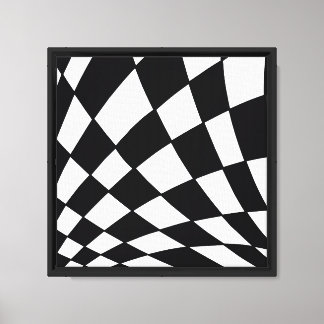 Gebogen raster | Modern Canvas Afdruk