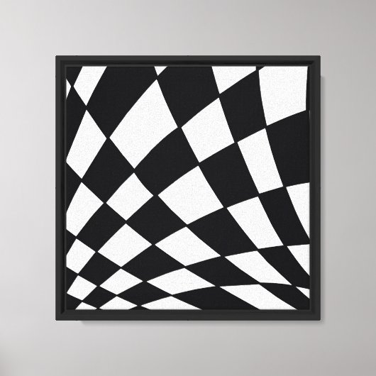 Gebogen raster | Modern Canvas Afdruk (Voorkant)