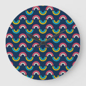 gebogen regenboog grote klok (Voorkant)