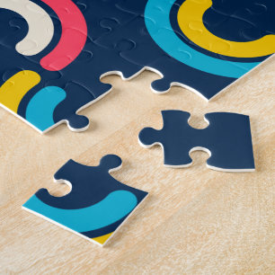 gebogen regenboog legpuzzel