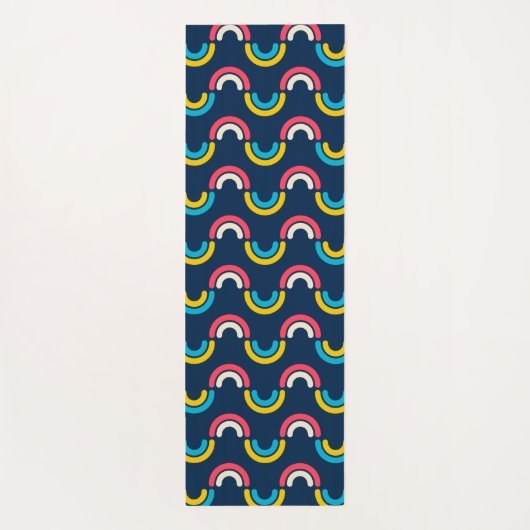 gebogen regenboog yogamat (Achterkant)