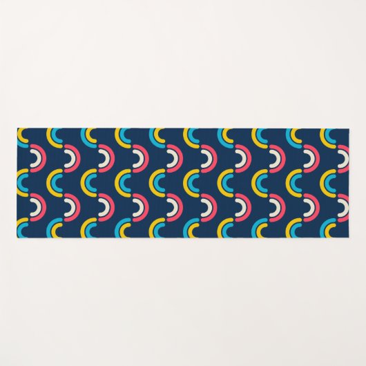 gebogen regenboog yogamat (Voorkant (horizontaal))