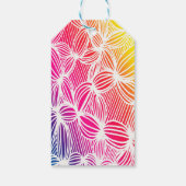 gebogen regenbooglijnen cadeaulabel (Achterkant)