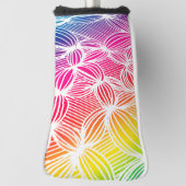 Gebogen regenbooglijnen golfheadcover (Draai 90)