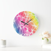 gebogen regenbooglijnen grote klok (Huis)