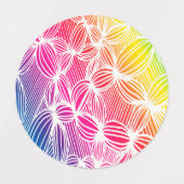 gebogen regenbooglijnen labels (Design 1)