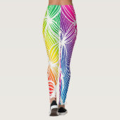 gebogen regenbooglijnen leggings (Achterkant)