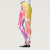 gebogen regenbooglijnen leggings (Links)