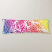 gebogen regenbooglijnen lichaamskussen (Achterkant)