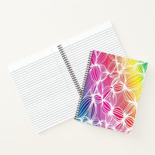 gebogen regenbooglijnen notitieboek (Binnen)