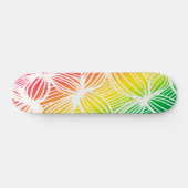 gebogen regenbooglijnen persoonlijk skateboard (Horizontaal)