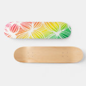 gebogen regenbooglijnen persoonlijk skateboard (Horizontaal)