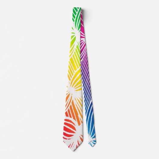 gebogen regenbooglijnen stropdas (Voorkant)