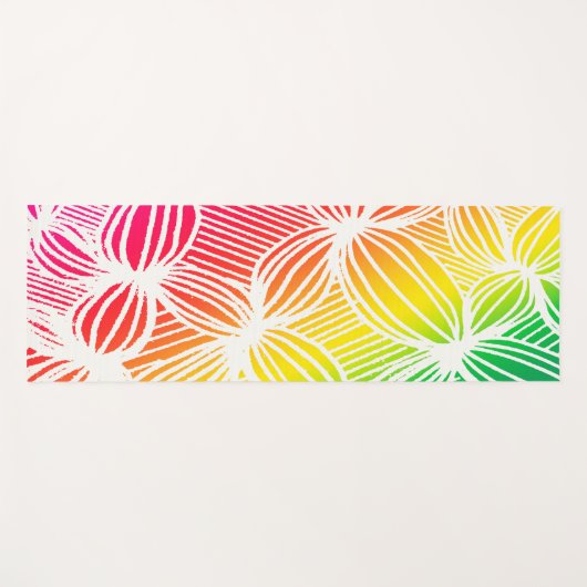 gebogen regenbooglijnen yogamat (Voorkant (horizontaal))