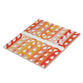 Gebogen retro patroon tegeltje (Zijkant)