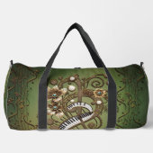 Gebogen steampunk piano keyboard. plunjezak (Voorkant)