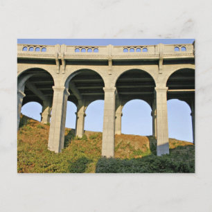 Gebogen steunen Patterson Memorial Bridge Briefkaart