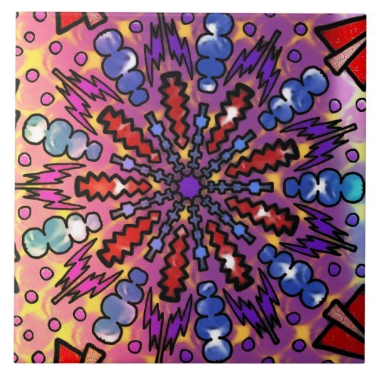 gebogen tegeltje (Voorkant)