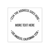 Gebogen Tekst gepersonaliseerd op maat gemaakt Rubberstempel (Afrduk)