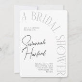 Gebogen tekst Modern eenvoudig Vrijgezellenfeest Kaart (Voorkant)