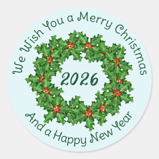 Gebogen Tekst Witte Kerst Envelope Zegel (Voorkant)
