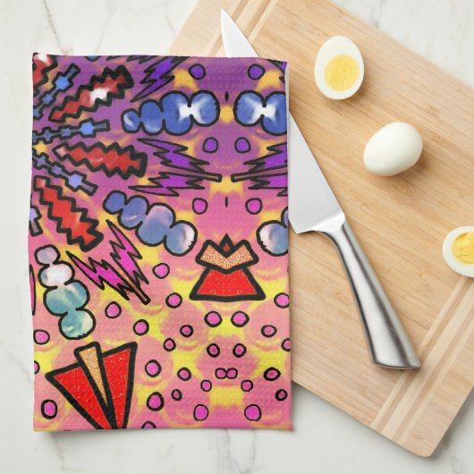 gebogen theedoek (Quarter Fold)