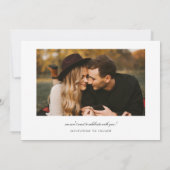 Gebogen typografie Multi foto wit Save The Date (Achterkant)