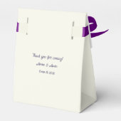 Gebogen venster bloemetjesweergave bedankdoosjes (Achterkant)