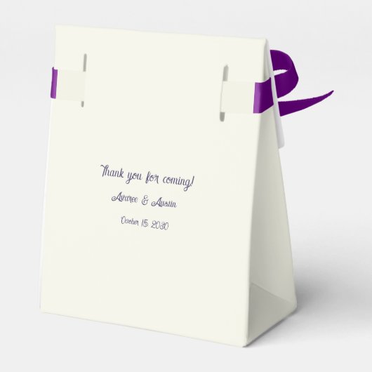 Gebogen venster bloemetjesweergave bedankdoosjes (Achterkant)