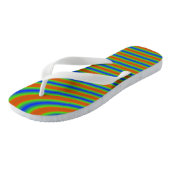 Gebogen Vette Strepen Teenslippers (Schuin)