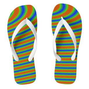Gebogen Vette Strepen Teenslippers