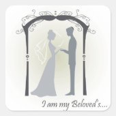 gebogen vierkante sticker (Voorkant)