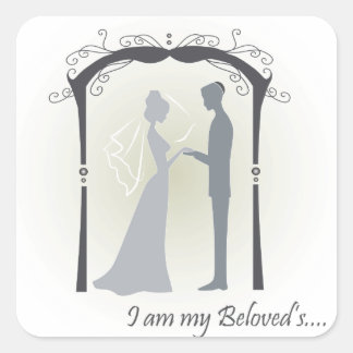 gebogen vierkante sticker